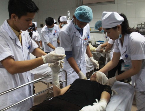 Nghệ An: Nổ kinh hoàng ở công ty gỗ, 12 công nhân nhập viện cấp cứu - ảnh 2
