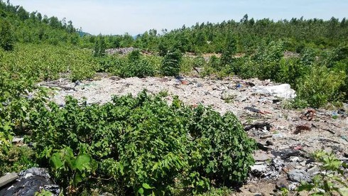 Hà Tĩnh: Lại phát hiện bãi rác khổng lồ trong trang trại - ảnh 2