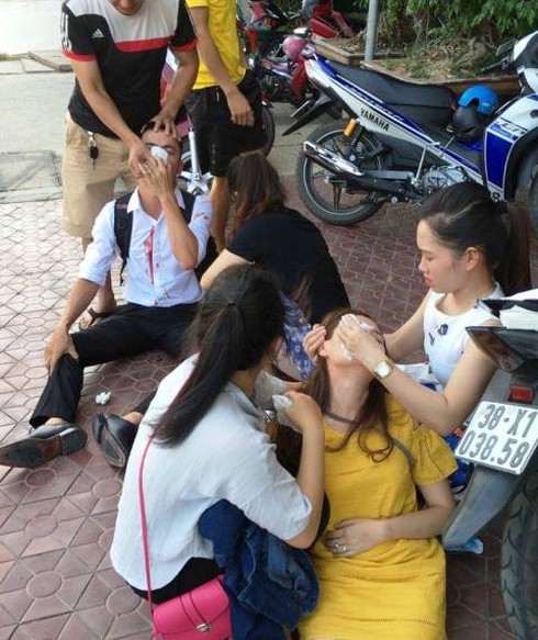 Hà Tĩnh: Đình chỉ công tác một chiến sĩ công an liên quan vụ đánh ghen thai phụ - ảnh 1