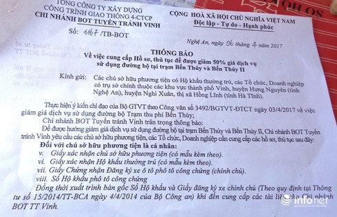 Người dân “kêu trời” vì thủ tục miễn phí BOT cầu Bến Thủy - ảnh 2