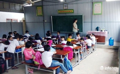 Nghệ An: Hàng trăm học sinh vừa học vừa run vì trường xuống cấp nặng - ảnh 5