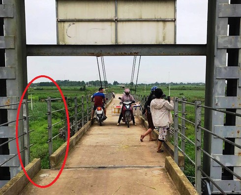 Nghệ An: Lốc xoáy 'thổi' lệch cầu treo, hàng chục ha cao su gãy đổ - ảnh 4