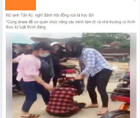 Nghệ An: Lại thêm 2 nữ sinh đánh bạn dã man - ảnh 1