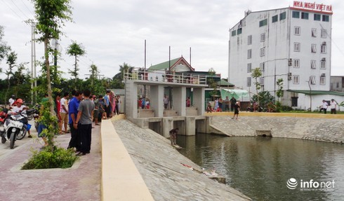 Nghệ An: Một em nhỏ đuối nước thương tâm ở hồ sinh thái - ảnh 1