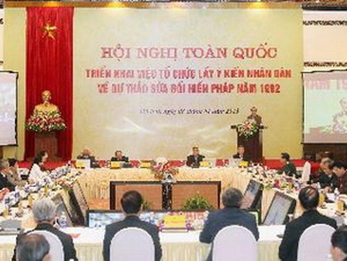 Triển khai lấy ý kiến về Dự thảo sửa đổi Hiến pháp - ảnh 1