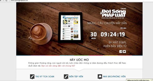 Tin thêm về phiên bản Đời sống & Pháp luật online sắp ra mắt - ảnh 1