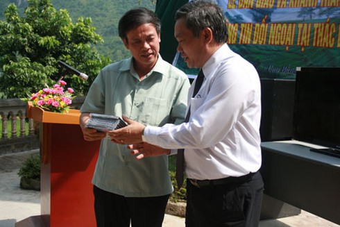 Hình ảnh khởi động Cụm thông tin đối ngoại thác Bản Giốc - ảnh 5