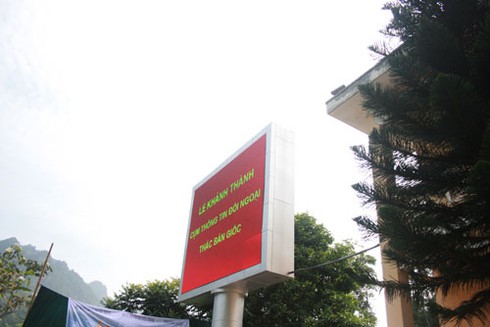 Hình ảnh khởi động Cụm thông tin đối ngoại thác Bản Giốc - ảnh 3