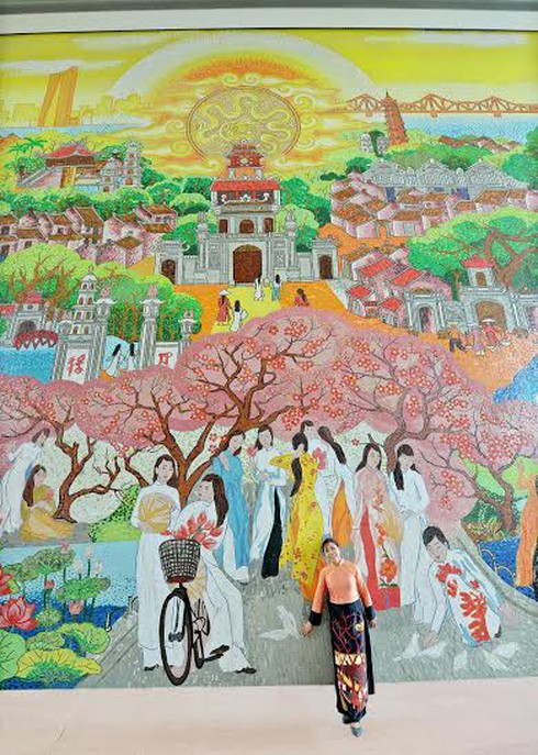 Bức tranh gốm cao nhất Việt Nam vừa hoàn thành - ảnh 2