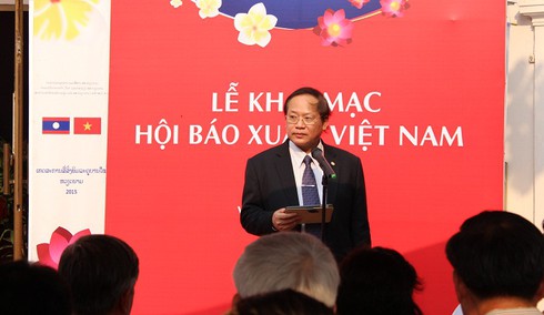 Khai mạc Hội báo xuân Việt Nam tại CHDCND Lào - ảnh 1