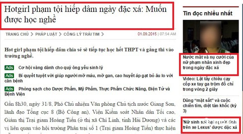 Sử dụng từ “hotgirl” là dung tục và chà đạp nhân phẩm người được đặc xá - ảnh 1