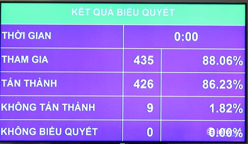 Có 9 đại biểu không tán thành thông qua Luật Trưng cầu ý dân - ảnh 1