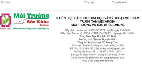 Vụ Tạp chí Môi trường và Sức khỏe: Cần xác minh động cơ mạo danh là gì? - ảnh 3