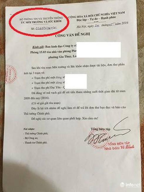 Vụ Tạp chí Môi trường và Sức khỏe: Cần xác minh động cơ mạo danh là gì? - ảnh 2