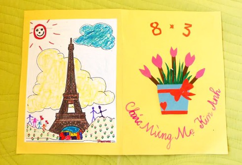 Ngộ nghĩnh những tấm thiệp 8/3 bé làm tặng cô, tặng mẹ - ảnh 5