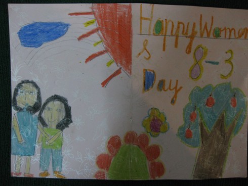 Ngộ nghĩnh những tấm thiệp 8/3 bé làm tặng cô, tặng mẹ - ảnh 7