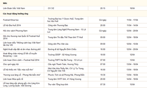 Lịch chương trình Festival Huế - ảnh 12