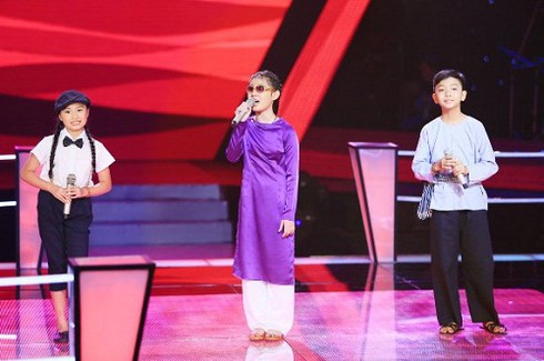 Giọng hát Việt nhí 2014, tập 1, vòng Đối đầu: Khi 3 chọn 1 - ảnh 3