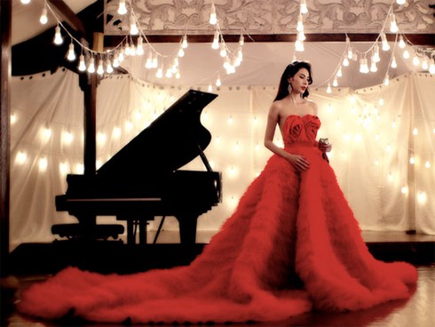 Cận cảnh những váy cưới lộng lẫy của Sao Việt trong năm 2014 - ảnh 2