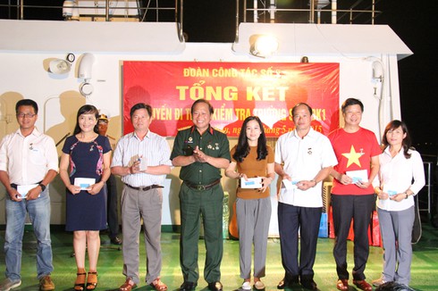 Đoàn công tác Bộ TT&TT kết thúc chuyến công tác tại Trường Sa - ảnh 2