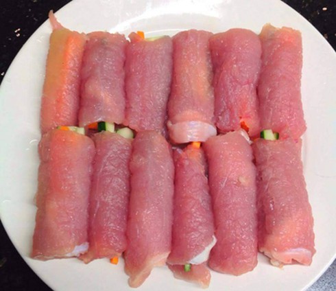 Thịt thăn cuộn rau củ chiên xù - ảnh 4