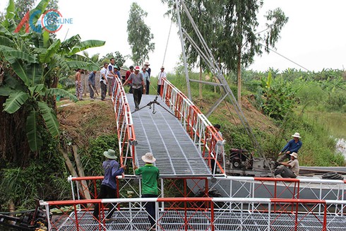 Chuyện lạ ở An Giang: Xây cầu trong… 30 phút - ảnh 6