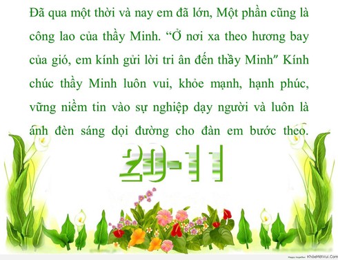Thiệp chúc mừng 20/11 đẹp, ý nghĩa nhất - ảnh 10