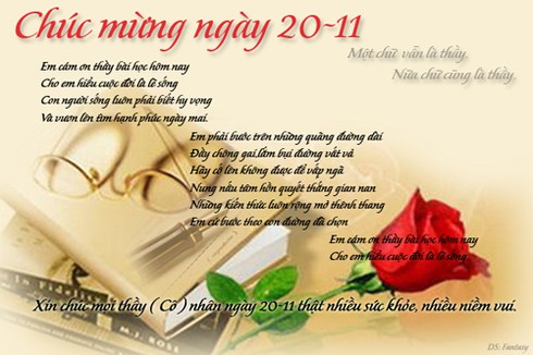 Thiệp chúc mừng 20/11 đẹp, ý nghĩa nhất - ảnh 7