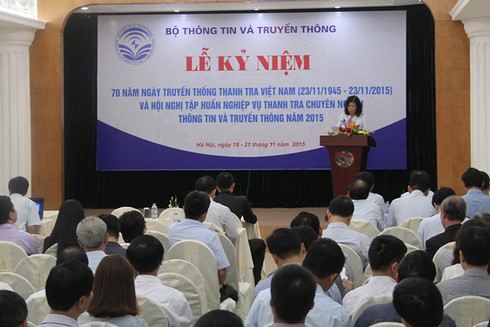 Hội nghị tập huấn nghiệp vụ thanh tra chuyên ngành TT&TT năm 2015 - ảnh 2