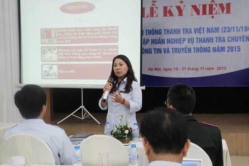 Hội nghị tập huấn nghiệp vụ thanh tra chuyên ngành TT&TT năm 2015 - ảnh 3