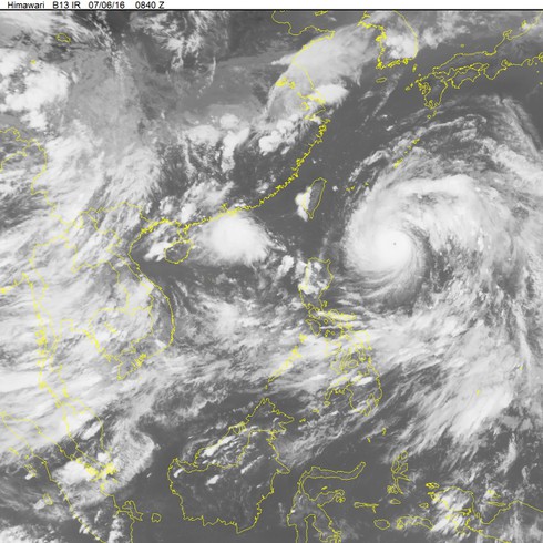 Tin mới nhất bão Nepartak chiều 6/7 và mưa lớn diện rộng ở Bắc bộ - ảnh 1