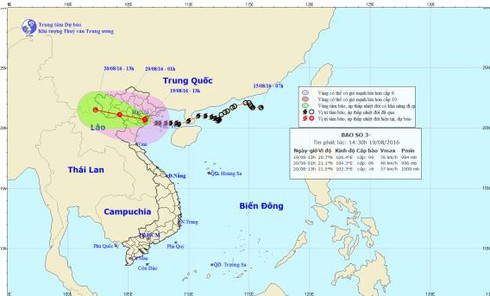 Cập nhật tin bão số 3 chiều 19/8: Đã đổ bộ Hải Phòng - Thái Bình, giật cấp 10-12 - ảnh 1