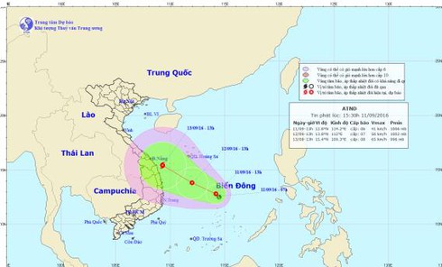 Tin áp thấp nhiệt đới trên Biển Đông mới nhất chiều 11/9: Có thể mạnh thành bão - ảnh 1