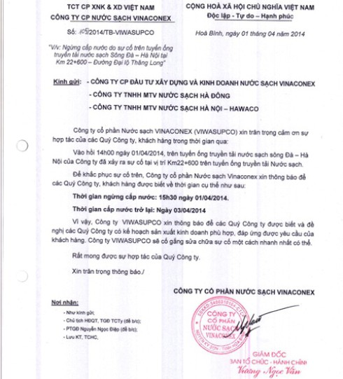 Vỡ ống nước sạch Sông Đà, hàng nghìn hộ dân Thủ đô mất nước - ảnh 1