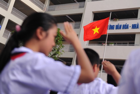 Lễ khai giảng của ngôi trường