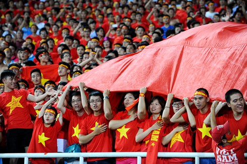 Hình ảnh ấn tượng nhất Mỹ Đình khi U19 Việt Nam đại thắng Myanmar 4-1 - ảnh 5