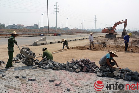 Hà Nội: Cầu Đông Trù trước giờ khánh thành - ảnh 11