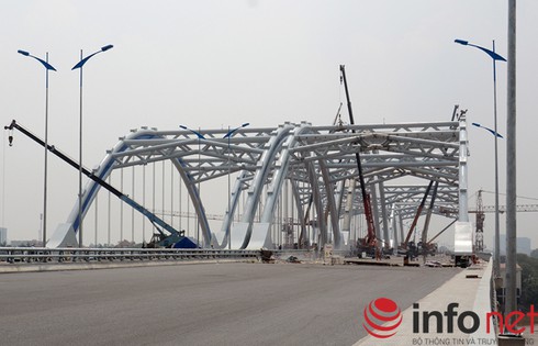 Hà Nội: Cầu Đông Trù trước giờ khánh thành - ảnh 12