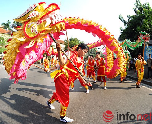 Độc đáo lễ hội múa Rồng tại Hà Nội - ảnh 9