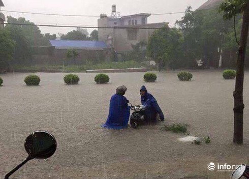 Thái Nguyên: Mưa lớn, nhiều nơi ngập úng - ảnh 4