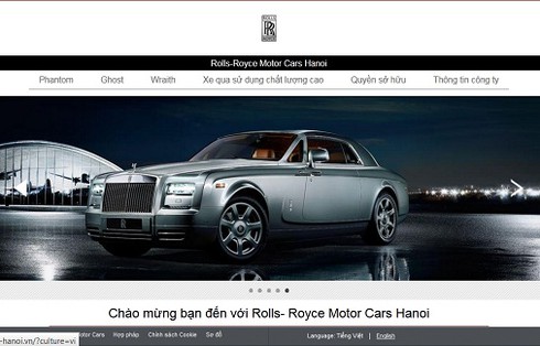 Hãng xe siêu sang Rolls-Royce ra mắt website tiếng Việt - ảnh 1