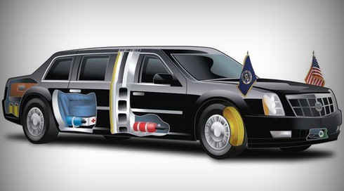 Lộ chi tiết “siêu limousine” của Tổng thống Obama 1