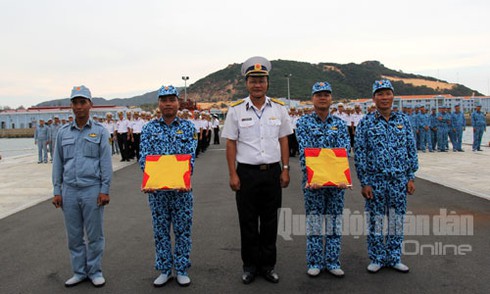 Hình ảnh tập Lễ thượng cờ quốc gia tàu ngầm Kilo Việt Nam - ảnh 5