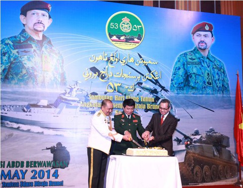 Quân đội VN chúc mừng quân đội Brunei nhân ngày thành lập lực lượng - ảnh 9