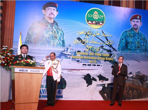 Quân đội VN chúc mừng quân đội Brunei nhân ngày thành lập lực lượng - ảnh 1