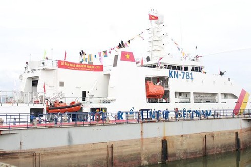 Lực lượng kiểm ngư nhận tàu hiện đại nhất KN-781 - ảnh 5