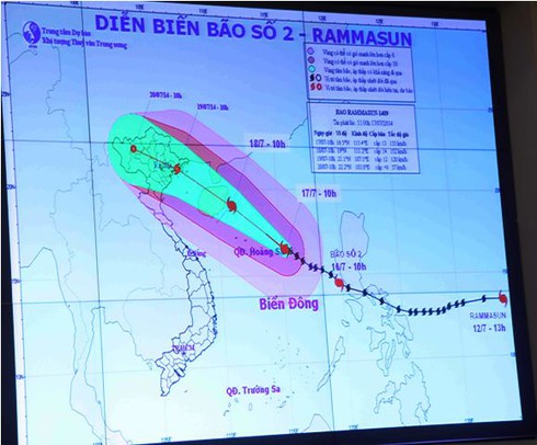 Bộ Quốc phòng huy động hải, lục, không quân đối phó bão Rammasun - ảnh 3