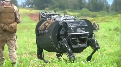 Clip 'bò rô bốt' chở hàng của quân đội Mỹ leo dốc như bò thật - ảnh 1