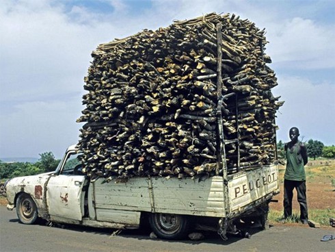 Những hình ảnh xe chở hàng quá tải trên thế giới - ảnh 4