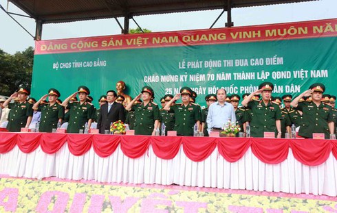 Hình ảnh Quân đội Việt Nam phát động đợt thi đua cao điểm 4 nhất - ảnh 1
